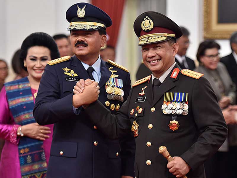 Tak Kenal Lelah, TNI/Polri Solid Jaga Sidang Putusan MK