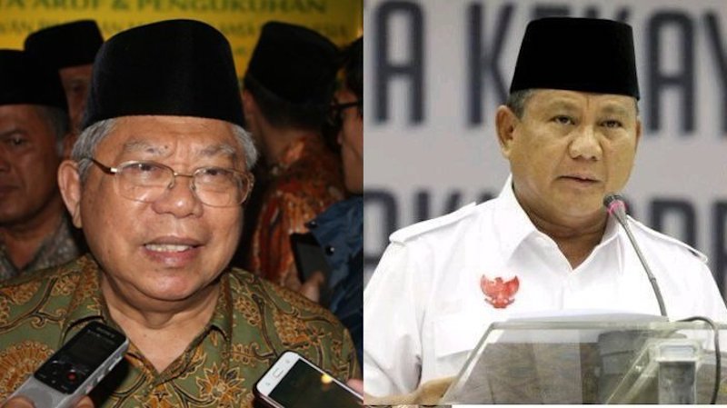 KH Ma'ruf Amin Ucapkan Selamat Natal Auto Kafir, Prabowo Ikut Rayakan Natal Biasa Saja