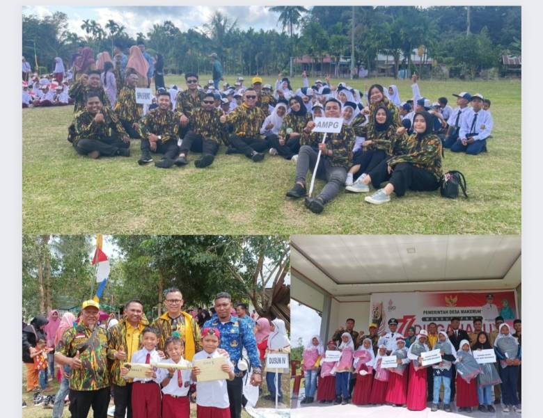 Tempuh Perjalanan Darat via Sepeda Motor, AMPG Riau Apel Kemerdekaan di Rupat, Bagikan Paket Belajar dan Waqaf Alqur'an