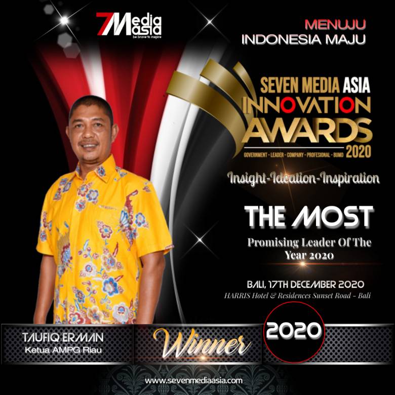 Luar Biasa!, Bersanding Dengan Pejabat Tinggi se-Indonesia Ketua AMPG Riau Didapuk Sebagai " The Most Promising Leader Of The Year"