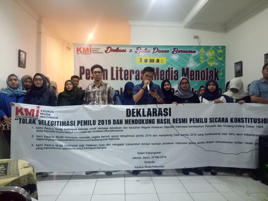 KMI Deklarasikan "Tolak Delegitimasi Pemilu 2019"