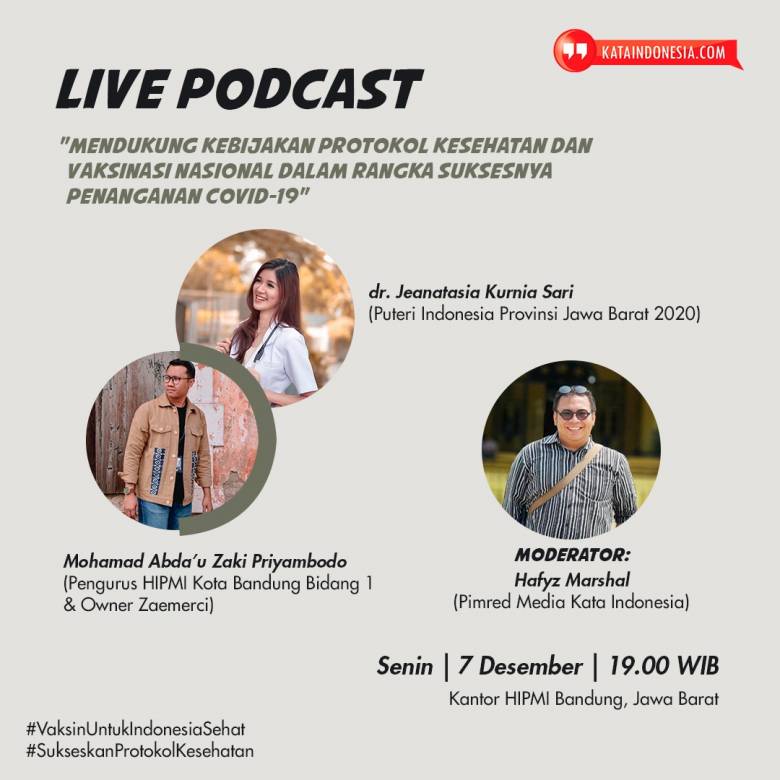 Media Kata Indonesia Gelar Live Podcast Ajak Masyarakat Sukseskan Penanganan Covid-19