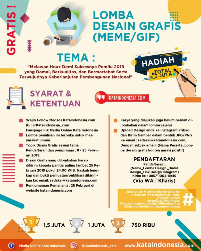 Media "Kata Indonesia" Selenggarakan Kompetisi Netizen, Total Hadiah 10 Juta!