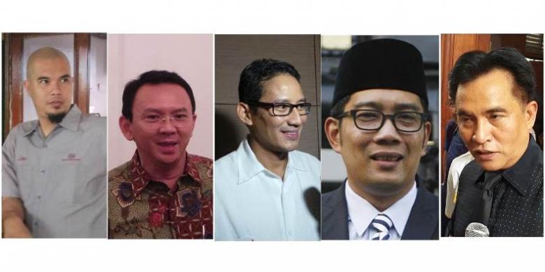 Tiga Pasang Petarung di Pilkada DKI Jakarta