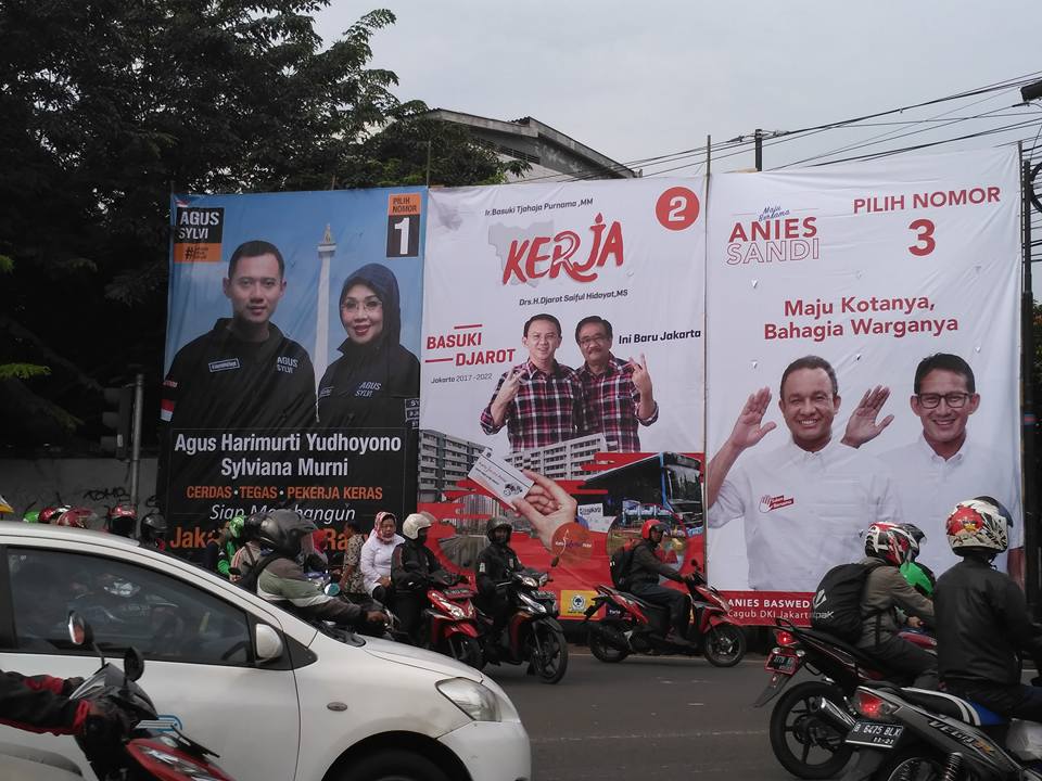 Mana Paling Menarik dari Banner Calon Gubernur DKI Jakarta Ini?