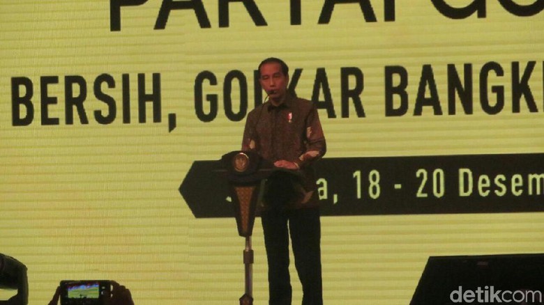 Pesan Politik Presiden Jokowi untuk Partai Golkar