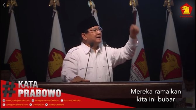 Apa Kata Prabowo (1): Indonesia Bubar Tahun 2030